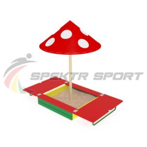 Купить Песочница с крышкой и грибком ИО 512 в Горно-Алтайске 