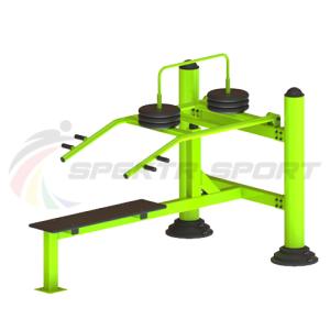 Купить Уличный тренажер для развития мускулатуры плечевого пояса с изменяемой нагрузкой из положения лежа в Горно-Алтайске 