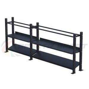Купить Модульный стеллаж для гантелей, гирь и медболов 3180х430х1200 (2 секции) в Горно-Алтайске 