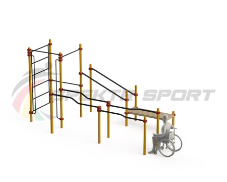 Купить Спортивный комплекс для инвалидов-колясочников WRK-D16_76mm в Горно-Алтайске 